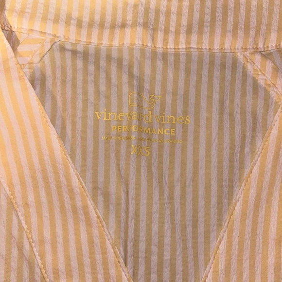 Vineyard Vines Yellow and White Striped Harbor Dress - Picture 2 of 3